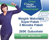3 Monate Weight Watchers Komplett-Set & 250,- Euro Shoppinggutschein