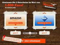 Amazon + Aral Gutschein Gewinnspiel - Amazon Gutschein gewinnen - Aral Gutschein gewinnen