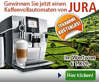 Jura Kaffee Vollautomat Gewinnspiel - Kaffeevollautomat gewinnen - Kaffeevollautomat Gewinnspiel