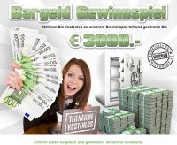 Bargeld Gewinnspiel -Geld gewinnen - Geld Gewinnspiel