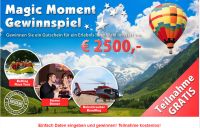 Magic Moment Gutschein Gewinnspiel - Erlebnisgutschein gewinnen