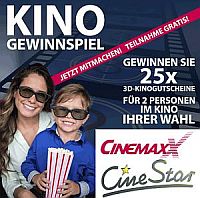 Kinogutschein Gewinnspiel - Kinogutschein gewinnen